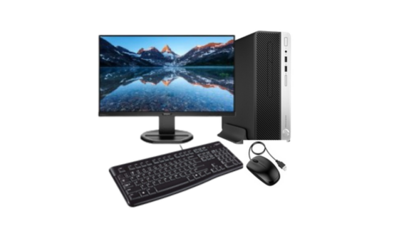 Pack Ordinateur de bureau, écran, clavier et souris : HP ProDesk 400 G5 et écran 19" 16/10