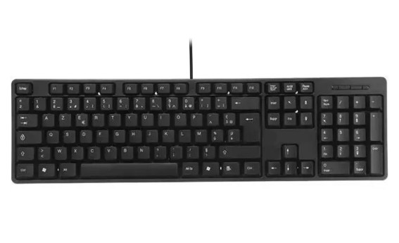 Clavier AZERTY usb, clavier filaire, clavier ordinateur de bureau, clavier d'occasion ordinateur fixe